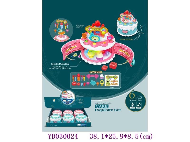Jewelry box W/light&sounds 6PCS，battery include 3*AG13