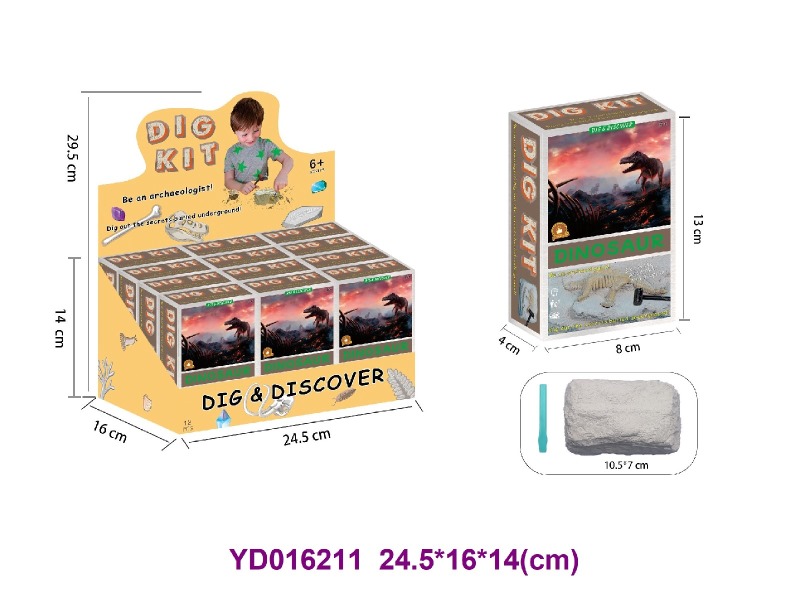 Archaeolohical   Series  -Dinosaur 12pcs/box
