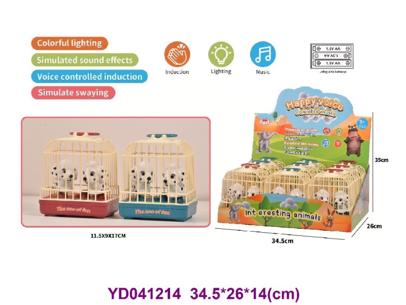 Voice controlled bird 9pcs/box w/sounds&light