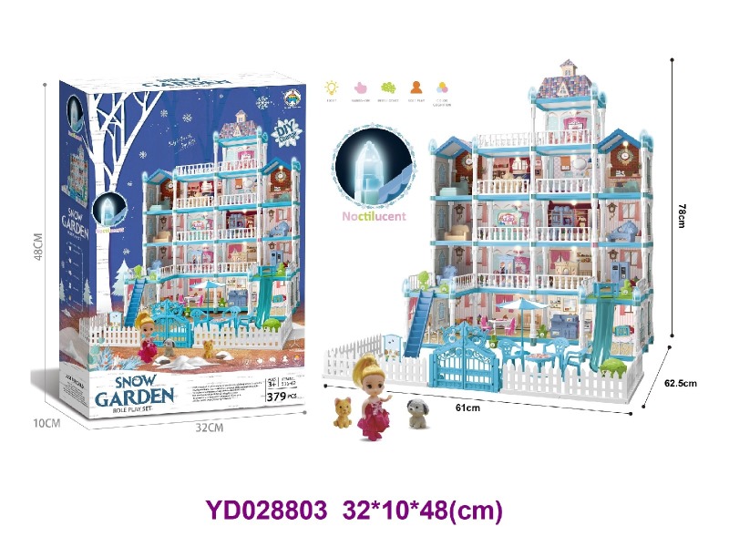 diy villa 379PCS W/LIGHT
