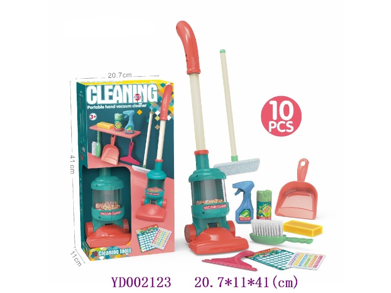 Set of 10 vacuum cleaners