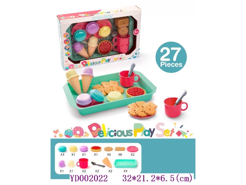 Ice cream plate 27pcs